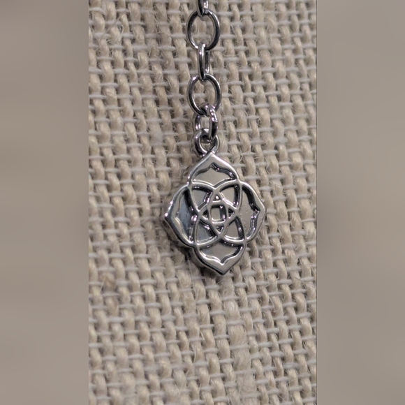 Kendra Scott Silver Necklace with Geometric Accents Nemera - Picture 6 of 8